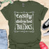 Easily distracted by bulldogs - V4 - Vintage Poster T-Shirt